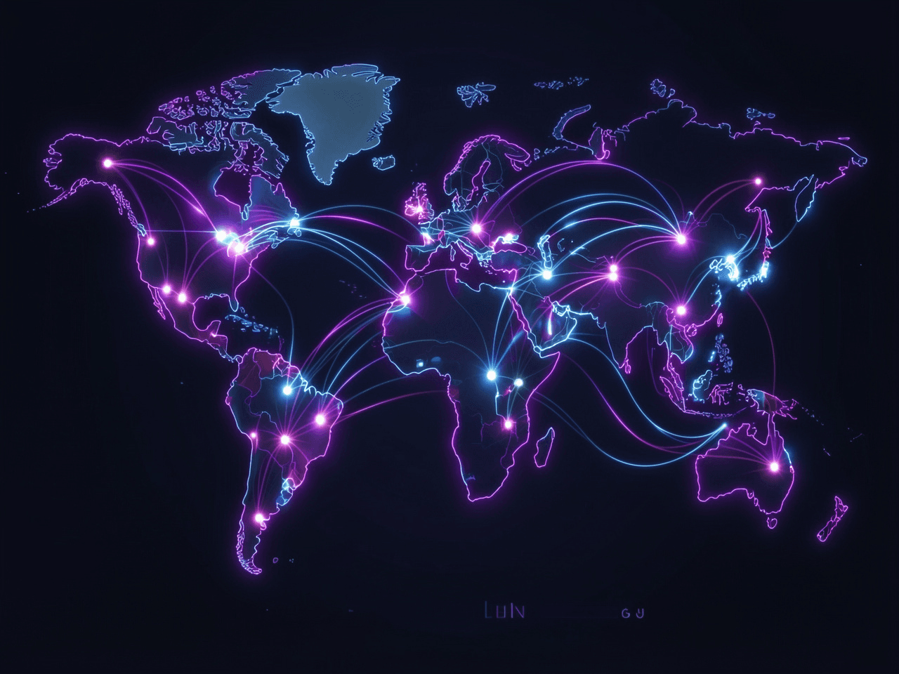Global network visualization